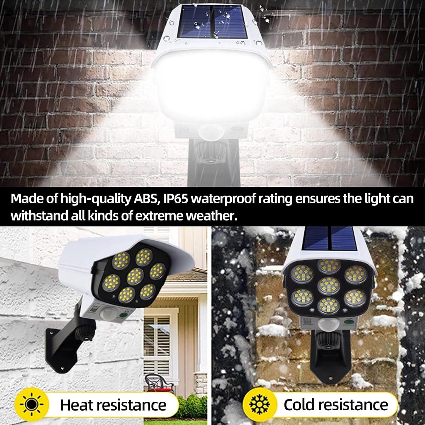 Solar CCTV Camera Style Light