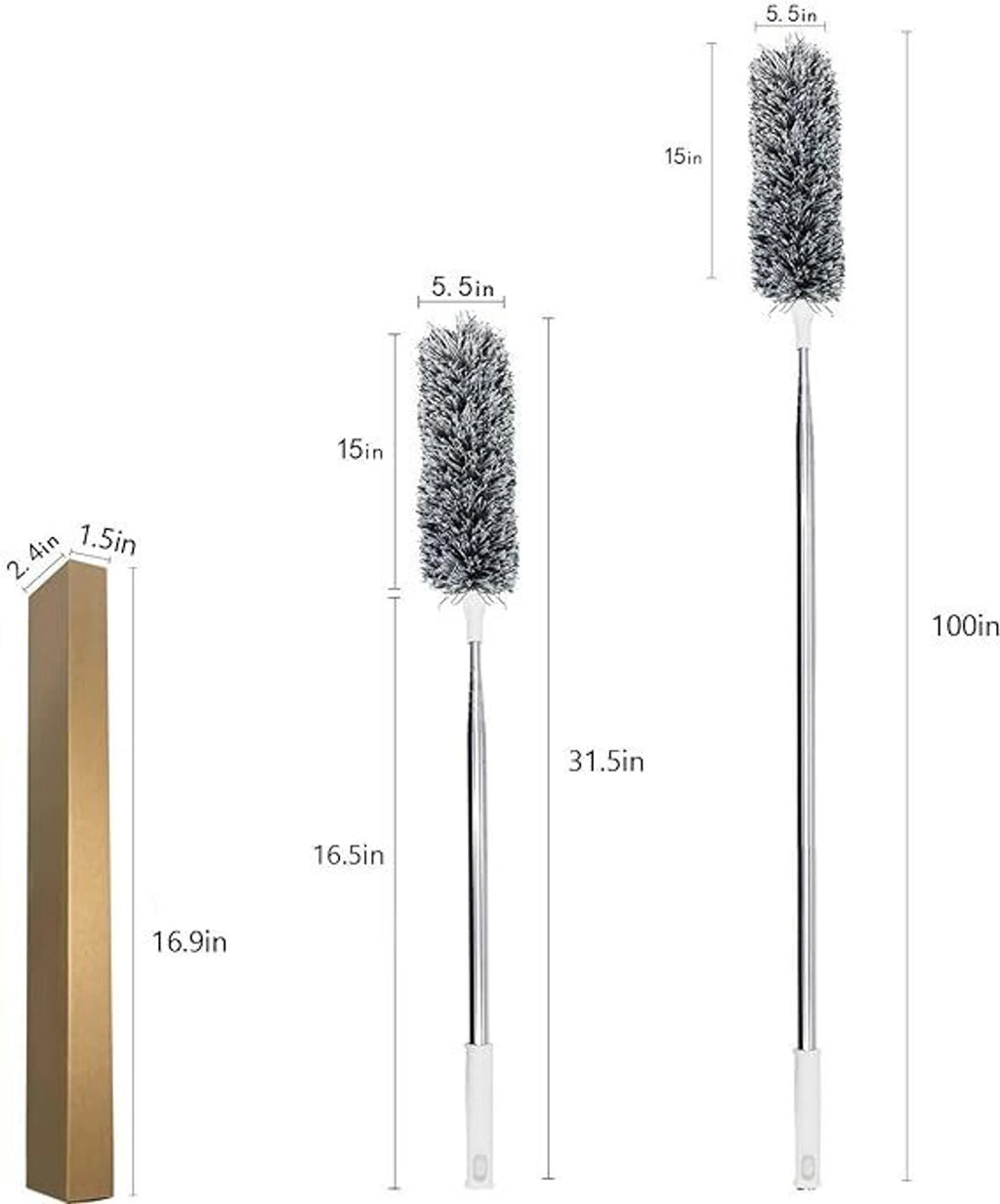 Microfiber Feather Duster Wet and Dry Duster