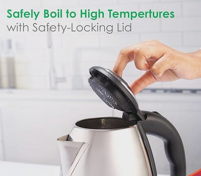 Saw Electric Kettle 2 Litre | Stainless Steel Automatic Boiler for Water, Tea & Coffee