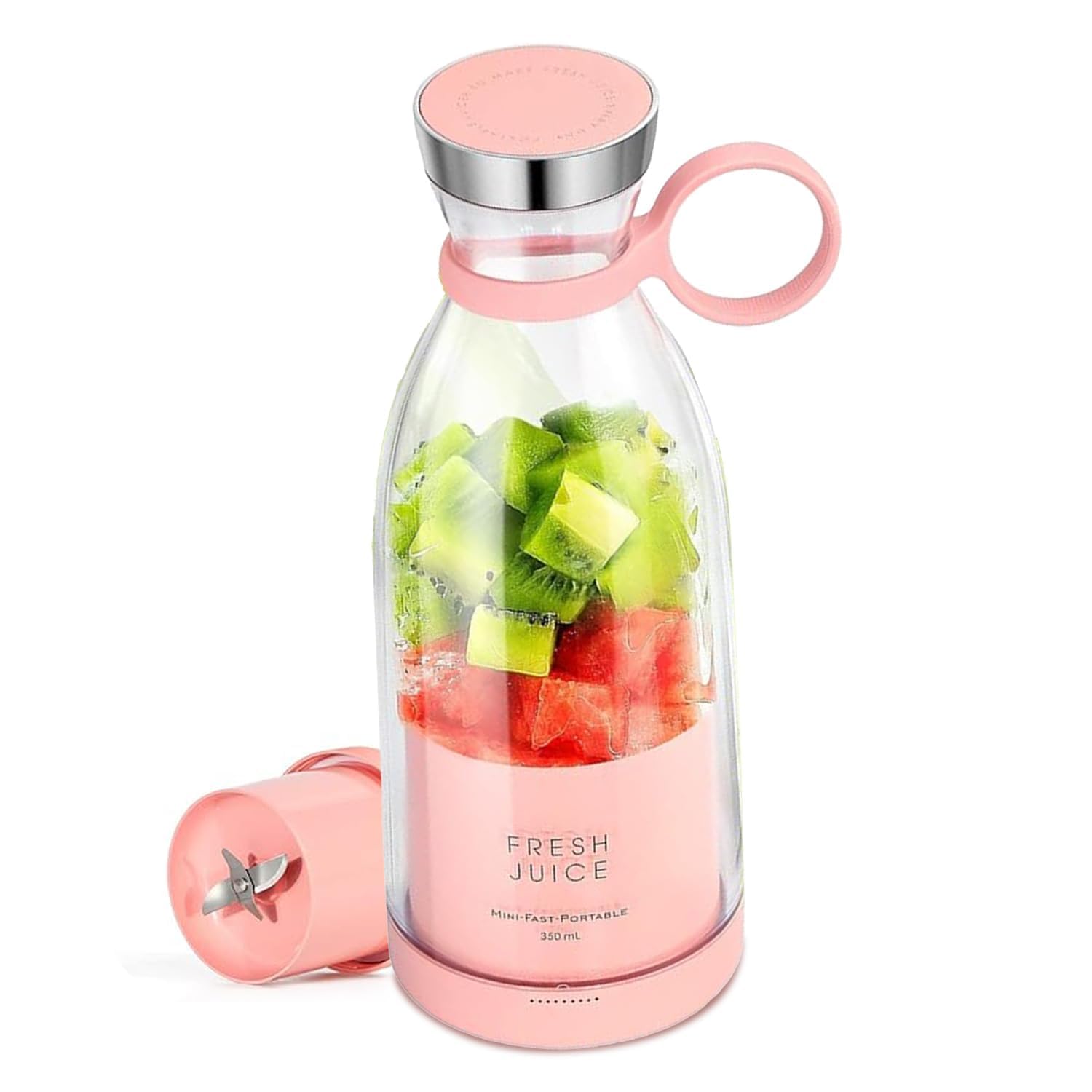 USB Rechargeable Mini Juicer Blender, Portable Juicer Bottle, Electric Fruit Juice Maker Machine, Personal Size Juicer Bottle Blender Grinder