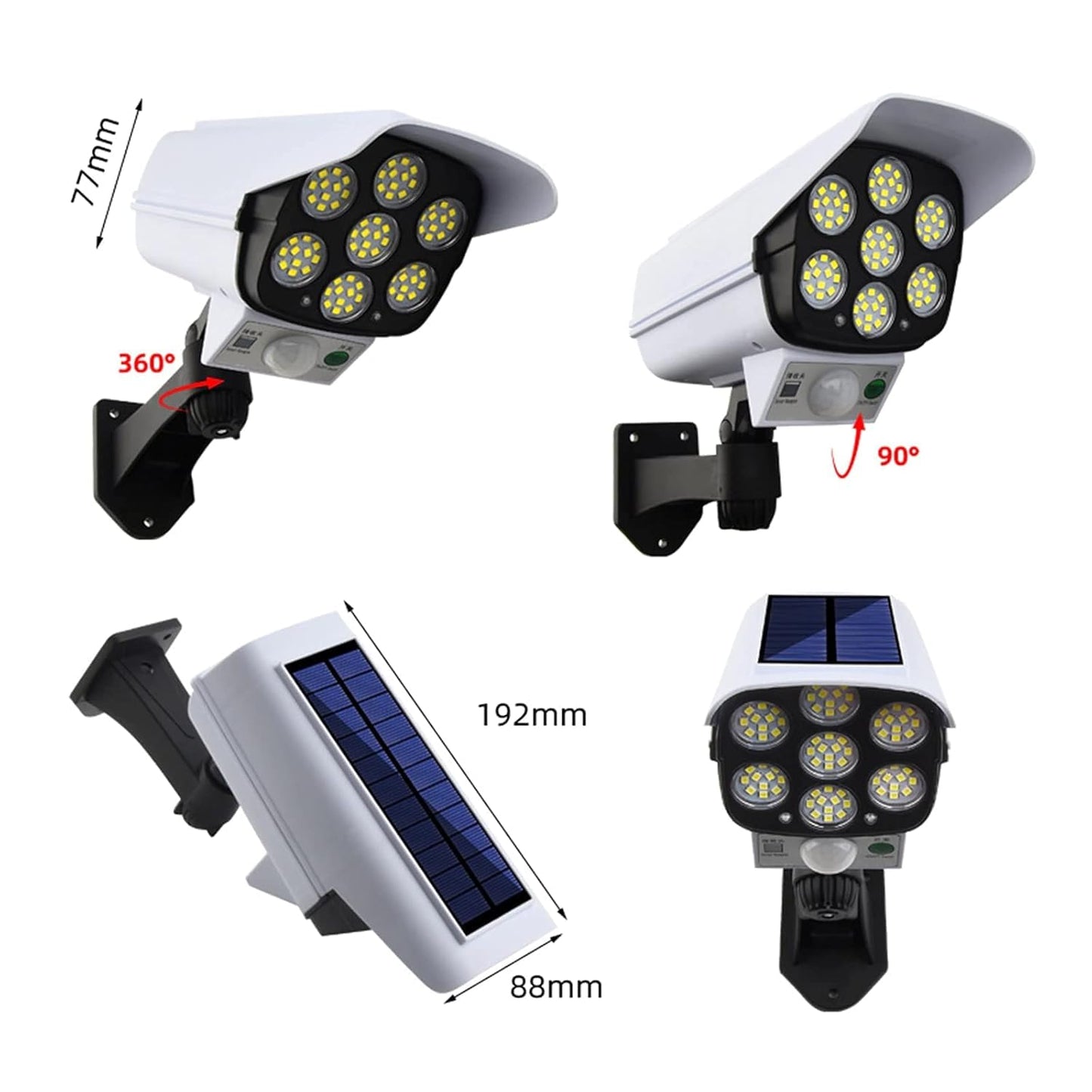 Solar CCTV Camera Style Light
