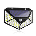Solar Motion Sensor Outdoor Light, BK100 LED Wide Angle Security Wall Light, Black