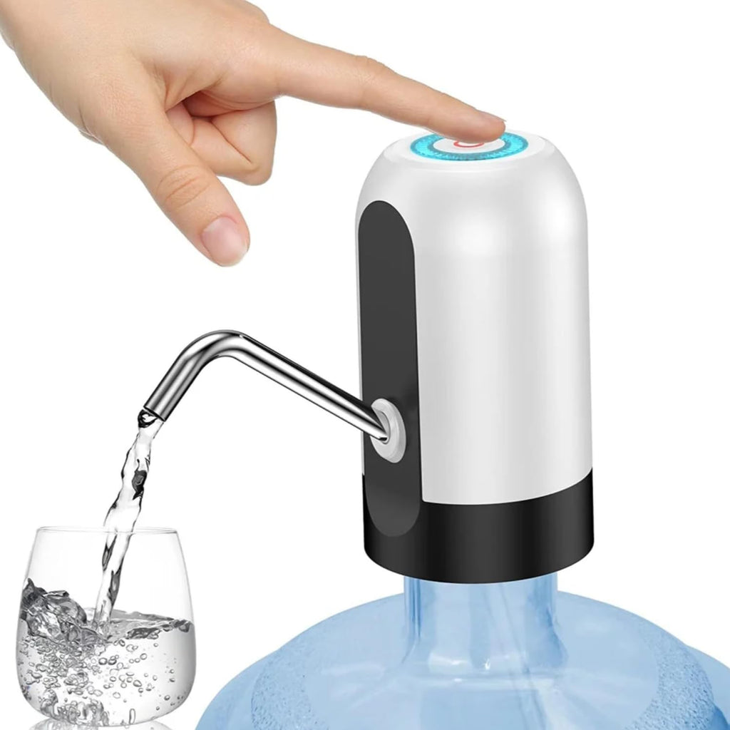 Automatic Water Dispenser Pump, USB Rechargeable Battery, Water Pump for 20 Litre Bottle Wireless Portable Mini Rechargeable Water Bottle Can Dispenser Pump