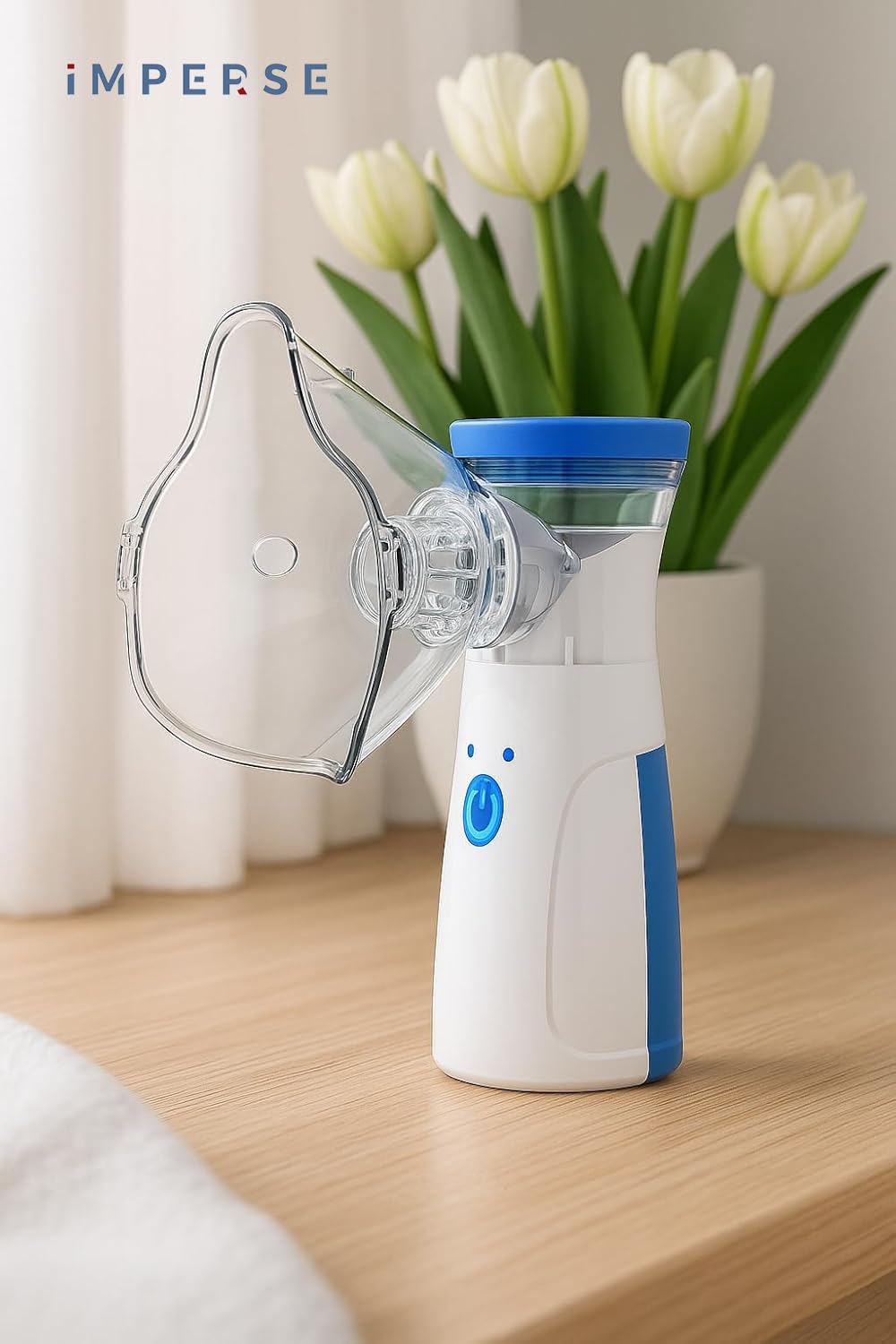 Portable Mesh Nebulizer, Handheld Steam Inhaler Machine for Cold