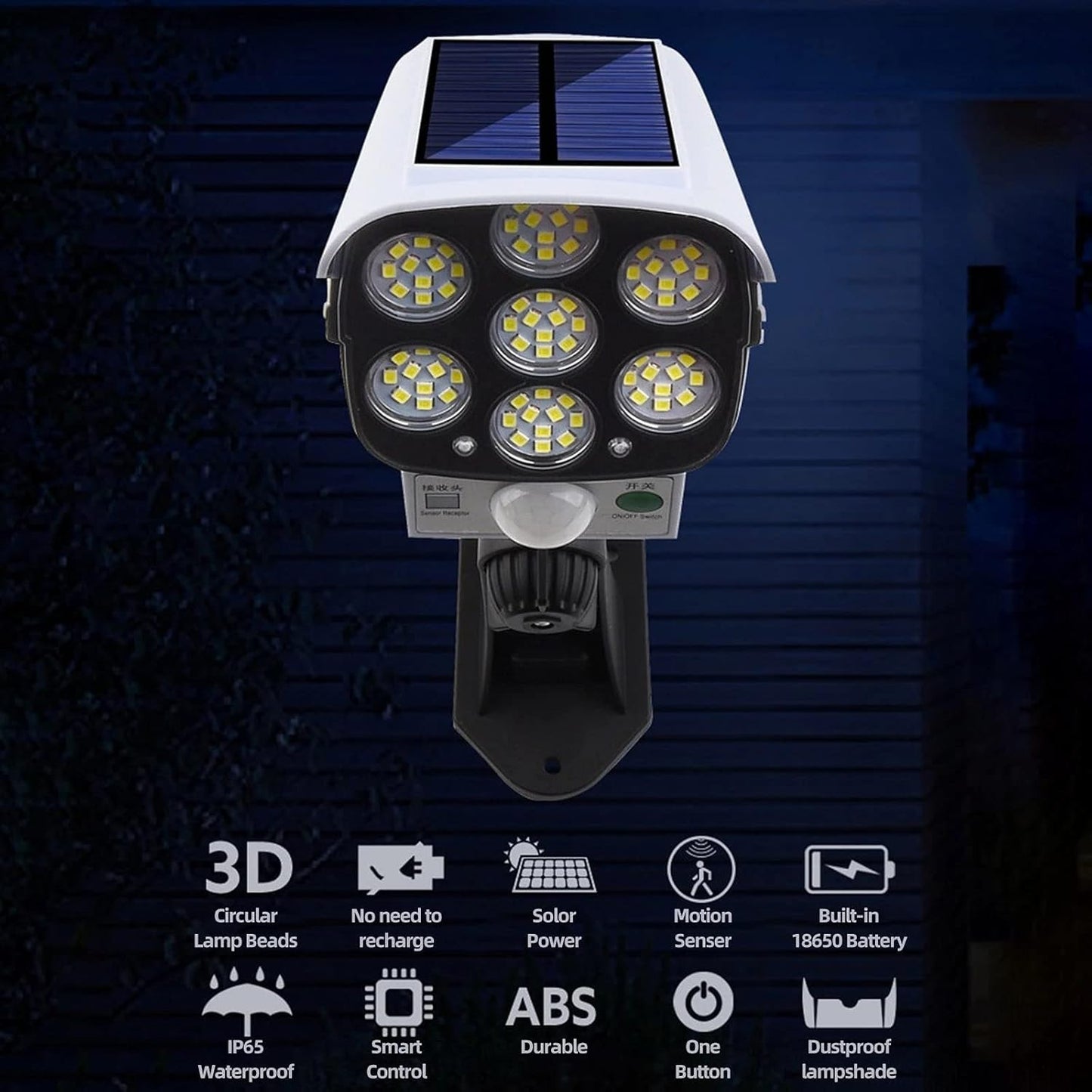 Solar CCTV Camera Style Light