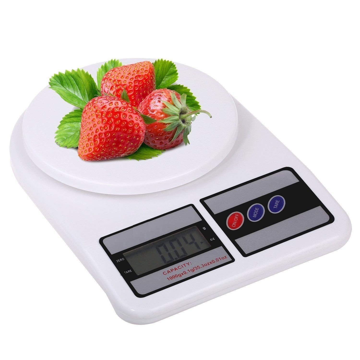 SF-400 Digital Kitchen Weighing Scale  Upto 10kg   Electronic Weight Machine with LCD Display (White)