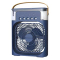 Portable Rechargeable Air Cooler Fan with Mist Spray | Mini USB Cooling Fan with Humidifier | 5-Speed Table Fan with Ice Mist Technology for Home & Office