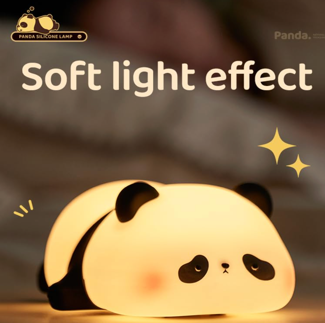 Silicon Sleeping Panda Night Lamp