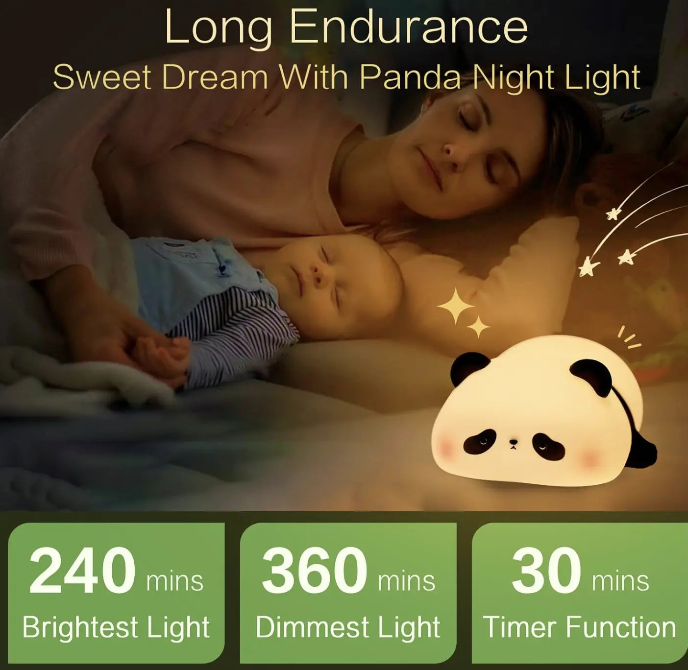 Sleeping Panda Night Lamp