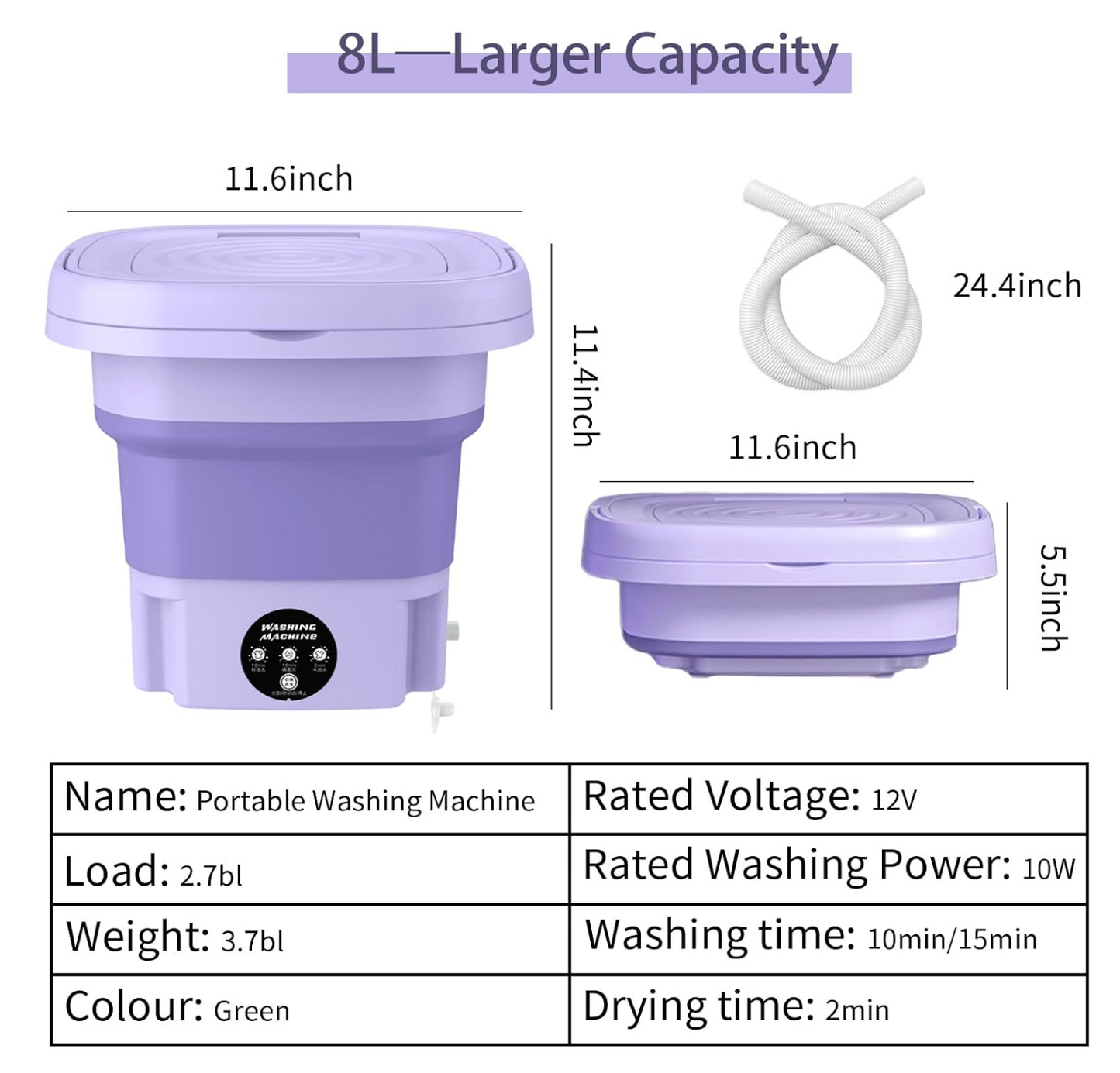 Foldable Mini Washing Machine