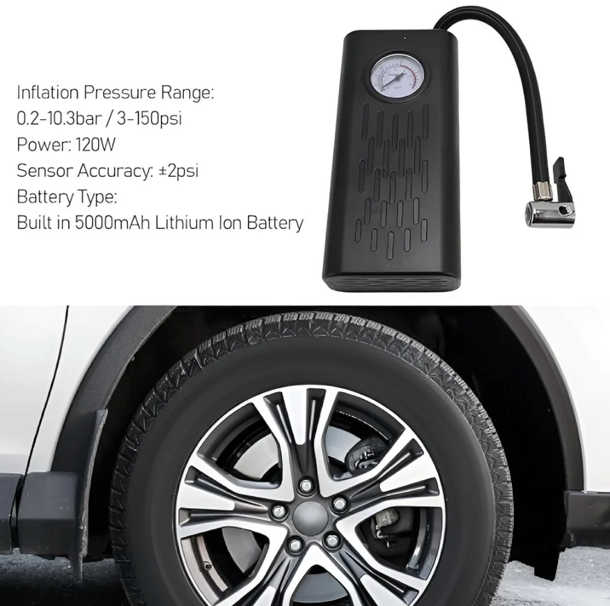 Portable Vehicle Inflator Pump