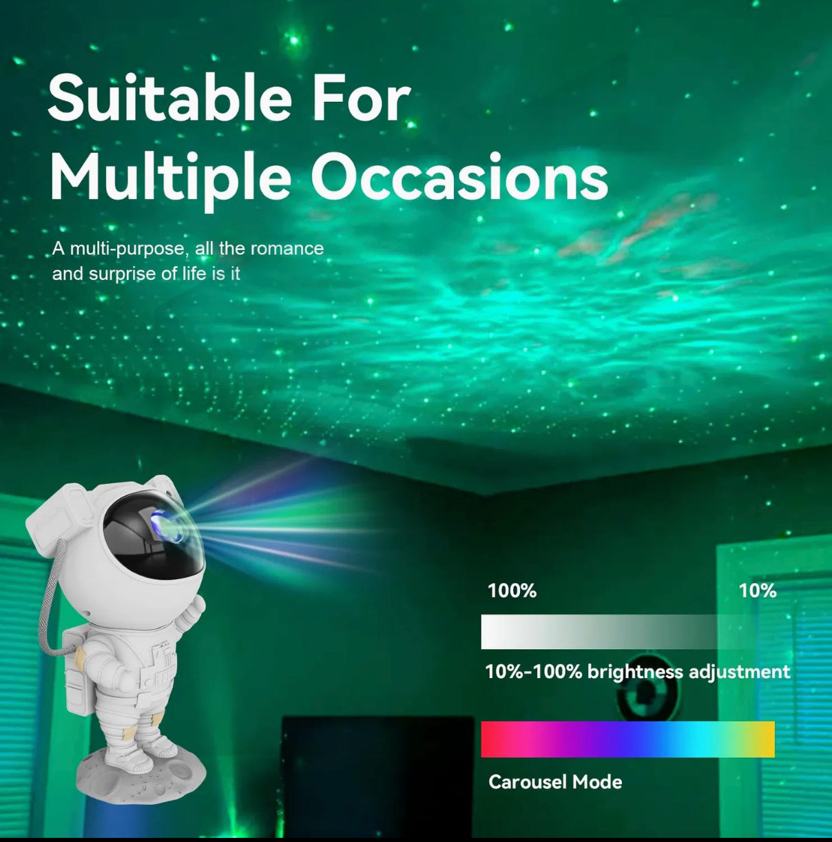 Astronaut Projector Galaxy Night Light