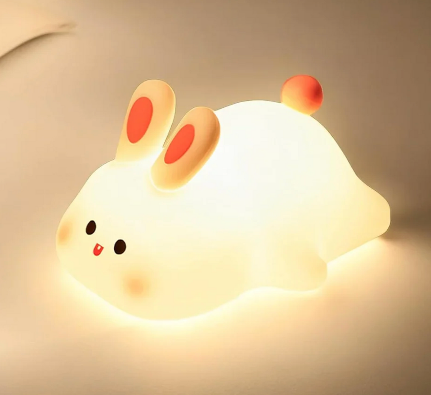Cute Soft Silicone Bunny Night Lamp