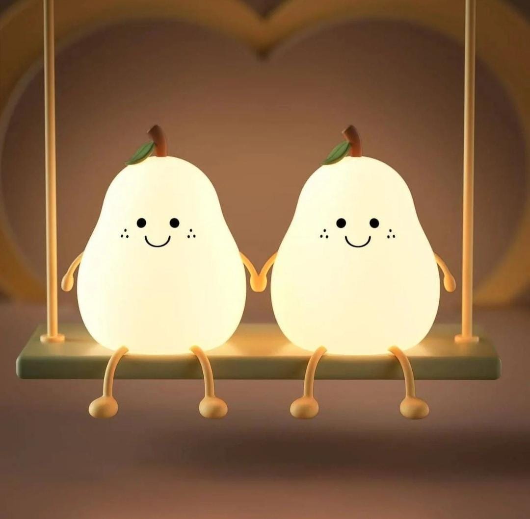 Cute Pear Silicone Night Lamp