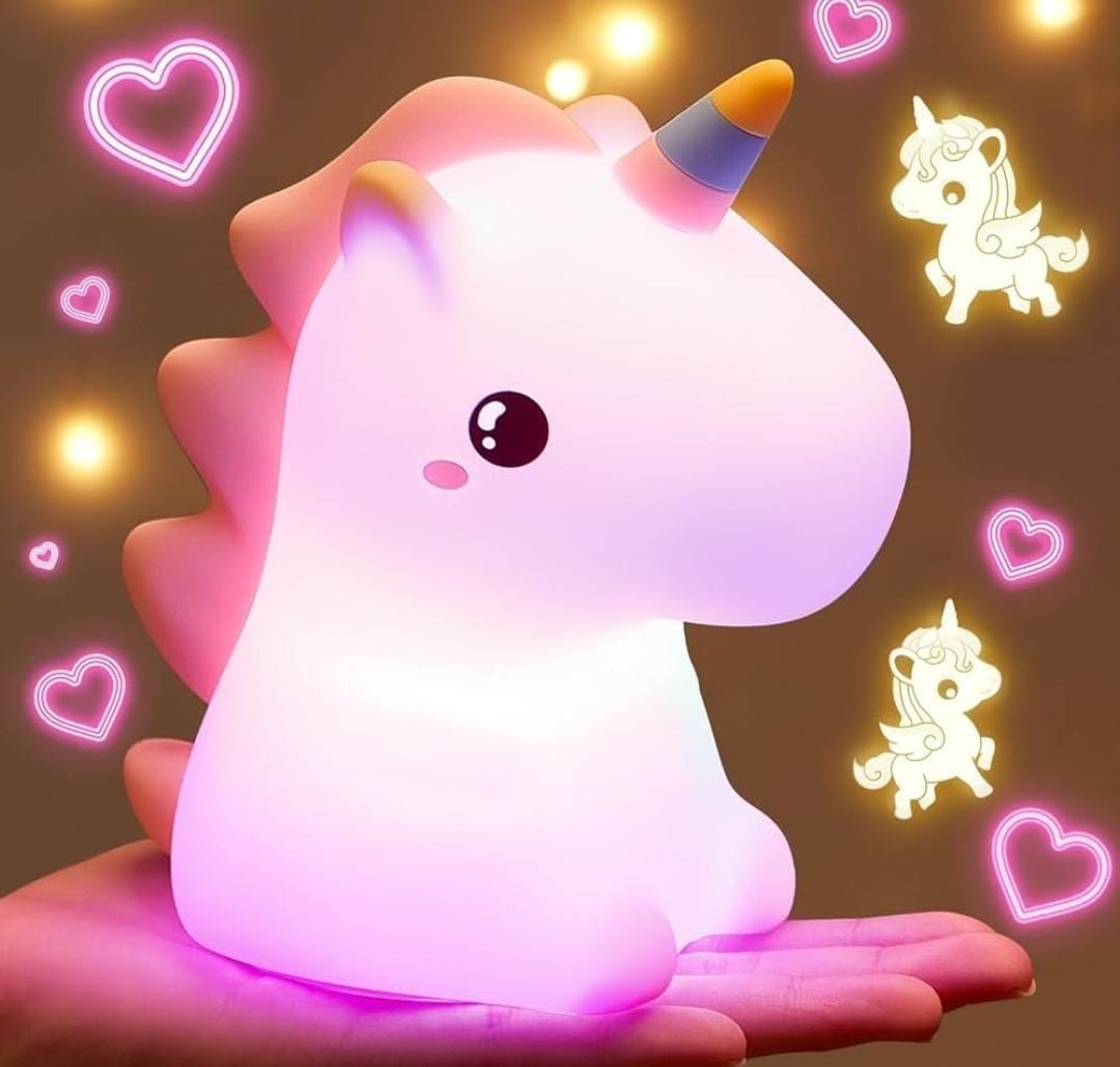 Cute Unicorn Silicone Night Lamp