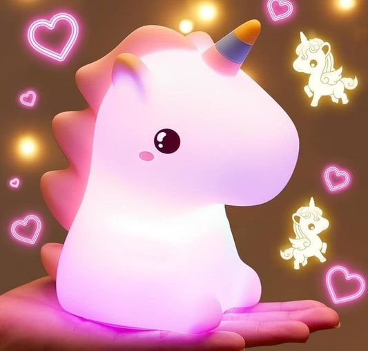 Cute Unicorn Silicone Night Lamp