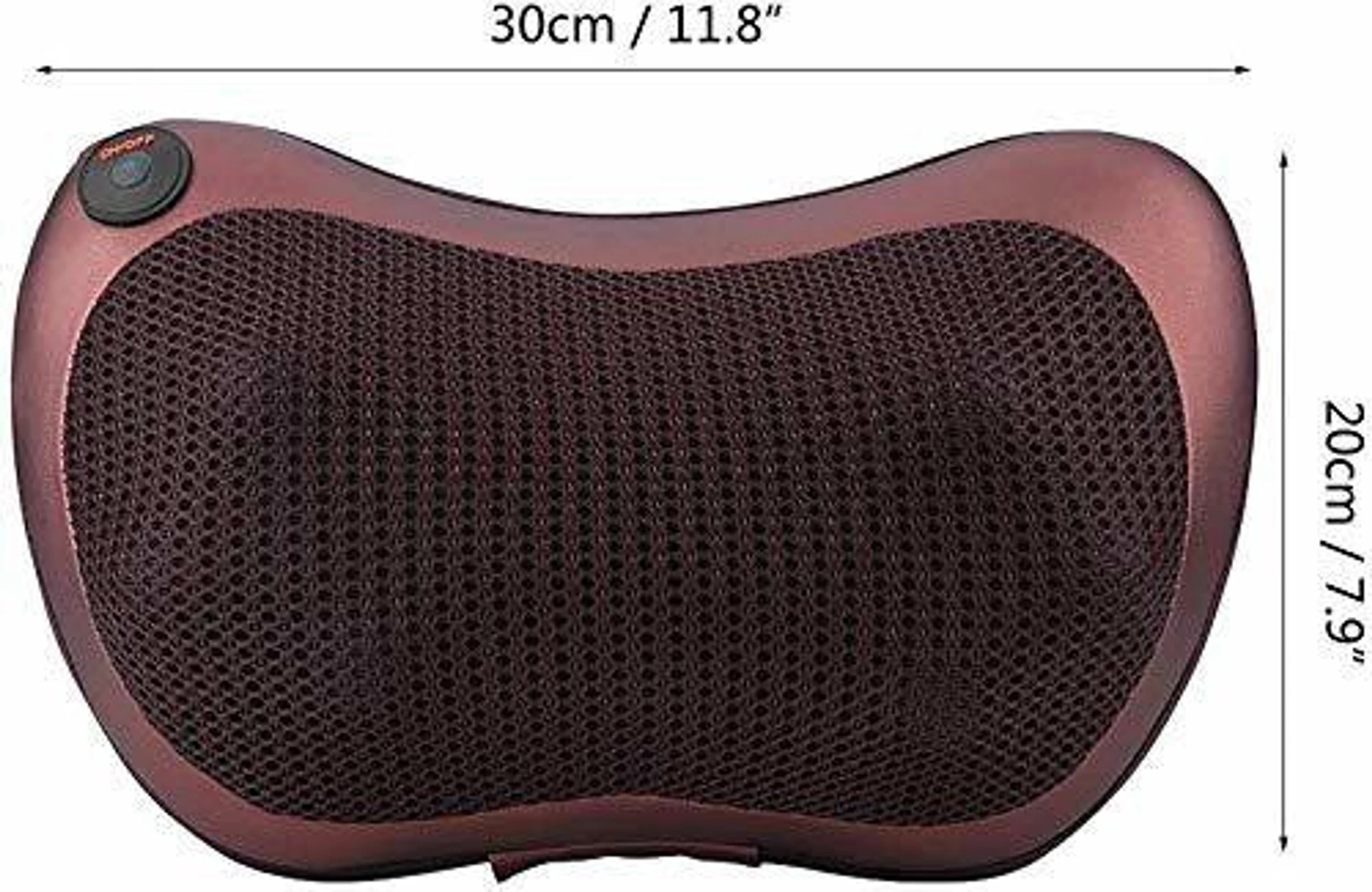 Neck Back Shoulder Heat Pillow Deep Kneading Massager For Car Home & Office