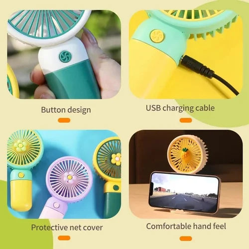 USB Rechargeable  Mini Portable Handheld Fan