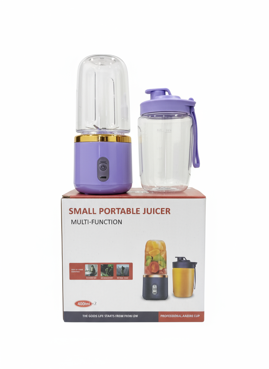 Portable Mini Juicer – Mini 6-Blade Smoothie Maker & Shake Mixer for Travel, Gym & Office – Lightweight, Compact Personal Juice Blender